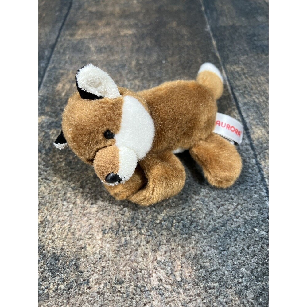 Aurora 6” Wristamals Red Fox Plush Bracelet! Stuffed Animal!